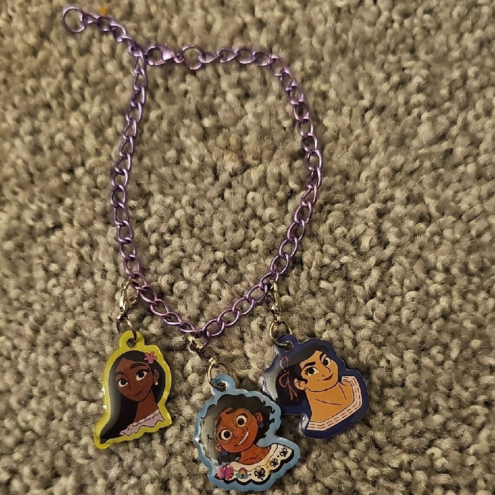 🟠Kids Encanto Purple Charm Bracelet